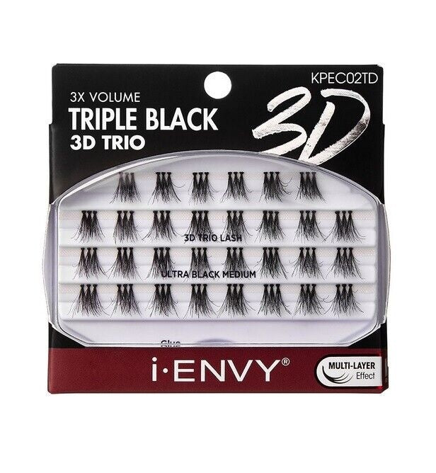 IEnvy By KISS Tapered Wispy 3D Collection Glam False Eyelashes