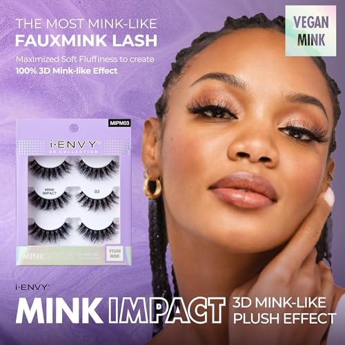 IEnvy 3-in-1 Lash Multipack 3D Mink-Like Vegan False Eyelashes