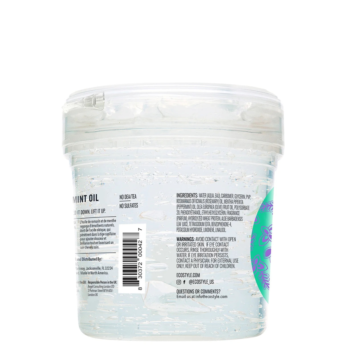 Eco Style Rosemary Mint Oil Styling Gel 16 Oz