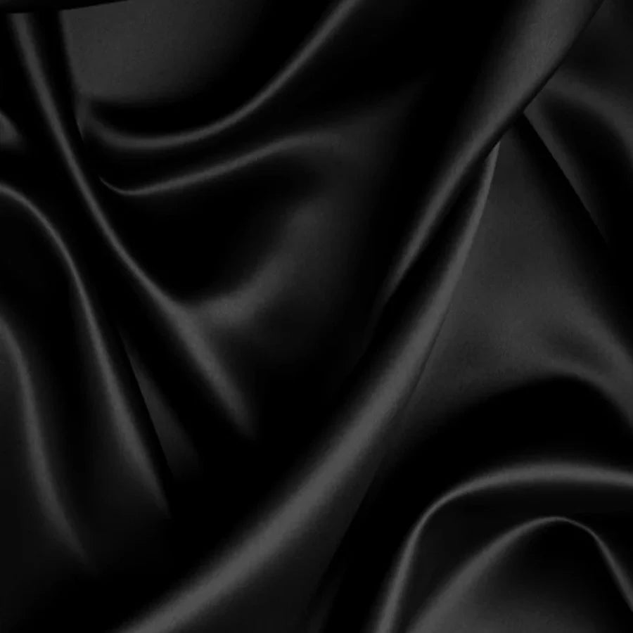 Evolve Satin Edge Wrap Scarf Black (1772)