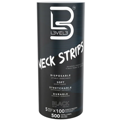 Level3 Neck Roll Paper Black 100 pcs