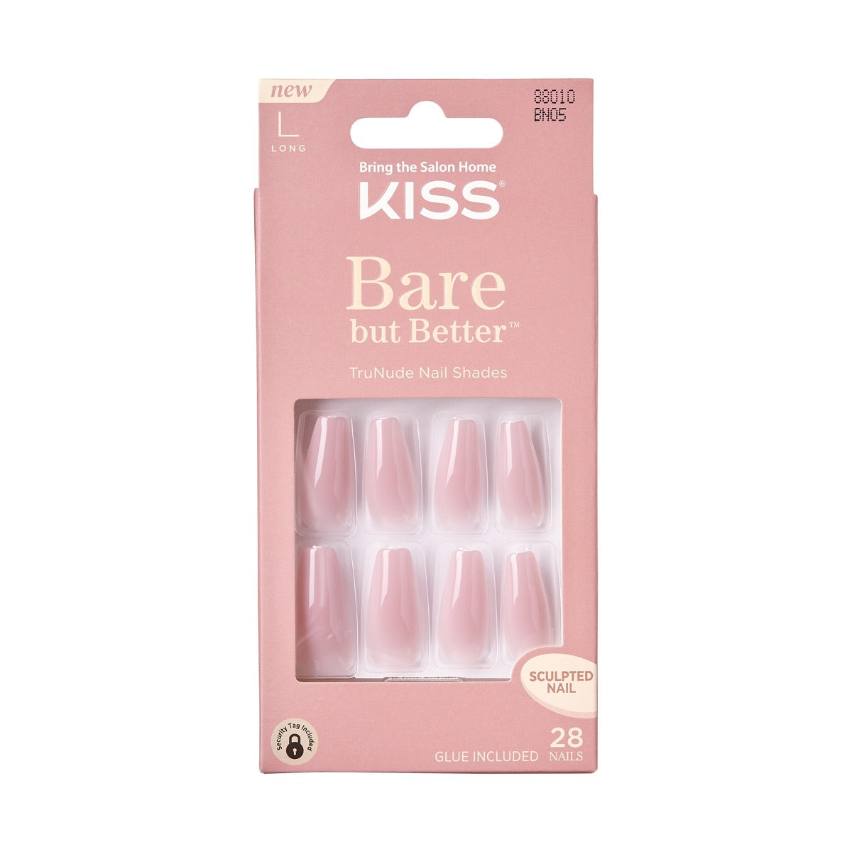 KISS Bare But Better Nails Berry Nude Natural-Looking Press On Manicure BN05