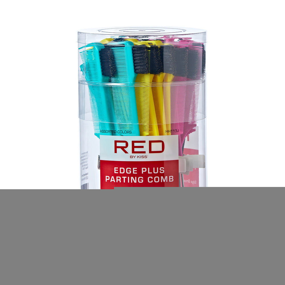 Red 3 in 1 Edge Brush and Pintail Comb Bulk Pack of 36 HH113J