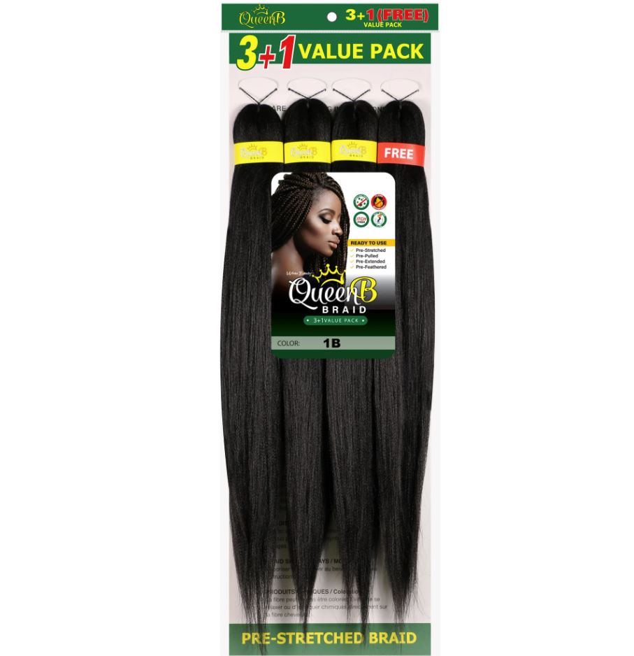 Queen B Pre-Stretched Braid 50"