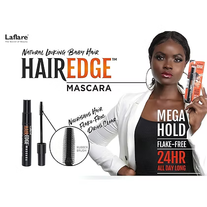 Laflare Hair Edge Mascara, Dries Clear Gel 0.84 oz