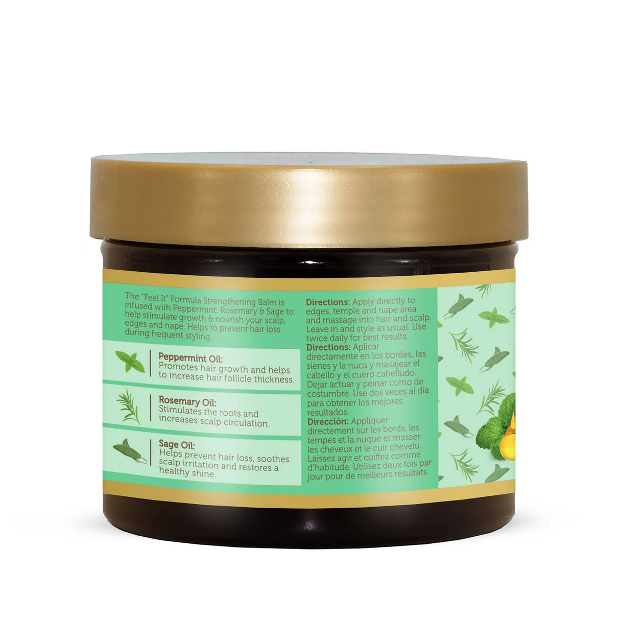 African Pride Peppermint Rosemary & Sage Balm 4 oz