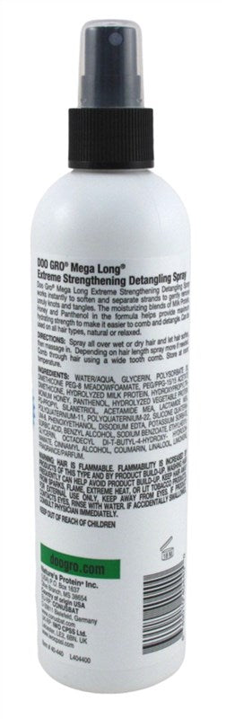 DOO GRO mega long detangling spray 10 oz