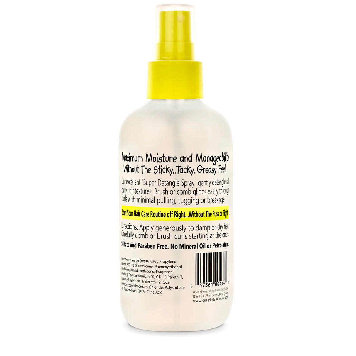 Curly Kids Super Detangle Spray 8 oz