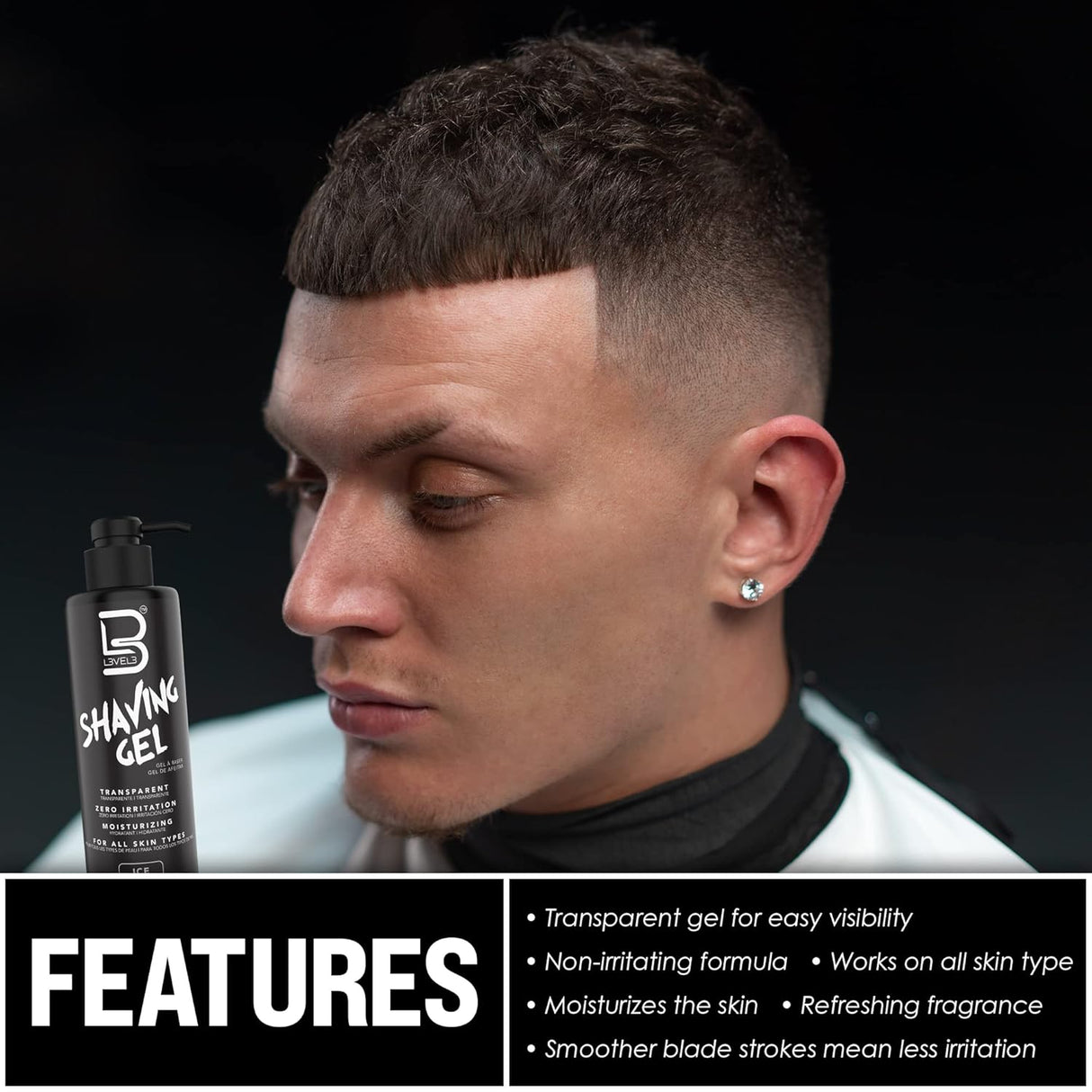 Level3 Shaving Gel Ice 16.9 oz