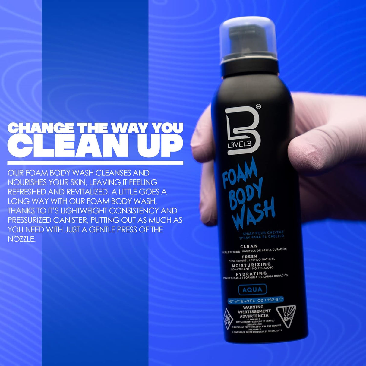 Level3 Foam Body Wash 6.49 oz