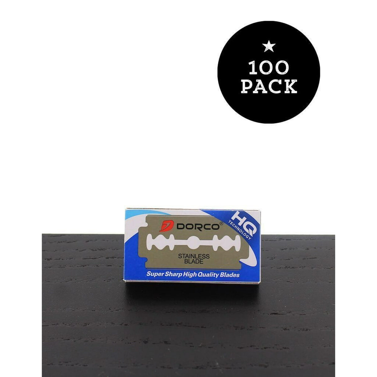 Dorco Blue Platinum Stainless Steel Double Edge Razor Blades 100 Pack