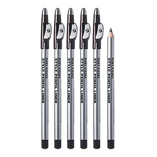 KISS Ruby Black Style Pencil Liner with Sharpener Cap