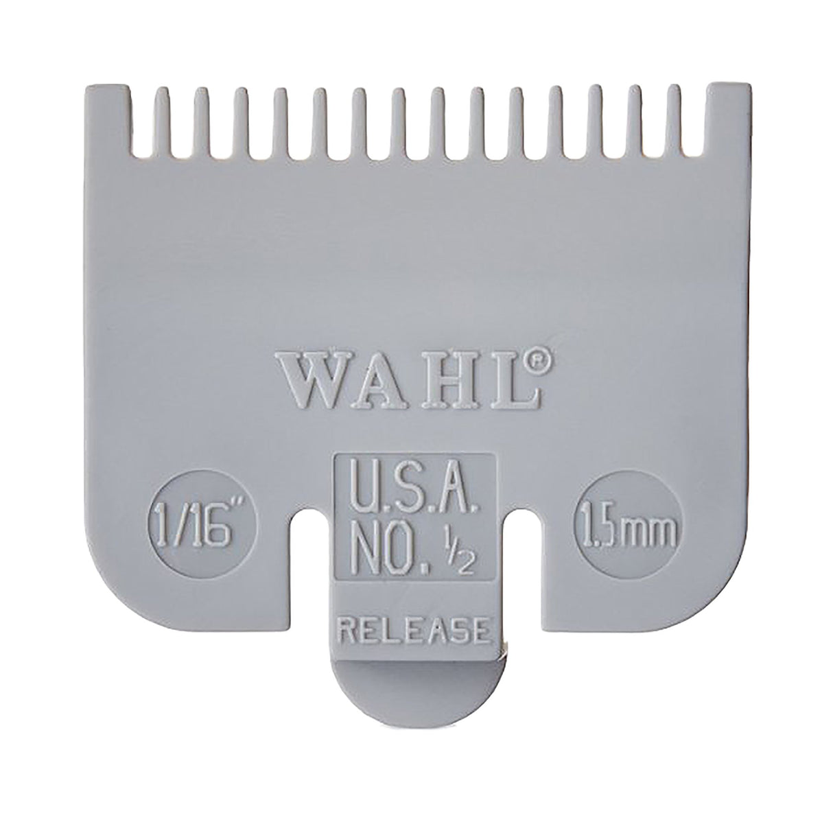 WAHL Grey Attach Comb Clipper Guard Single Pack 1/16"