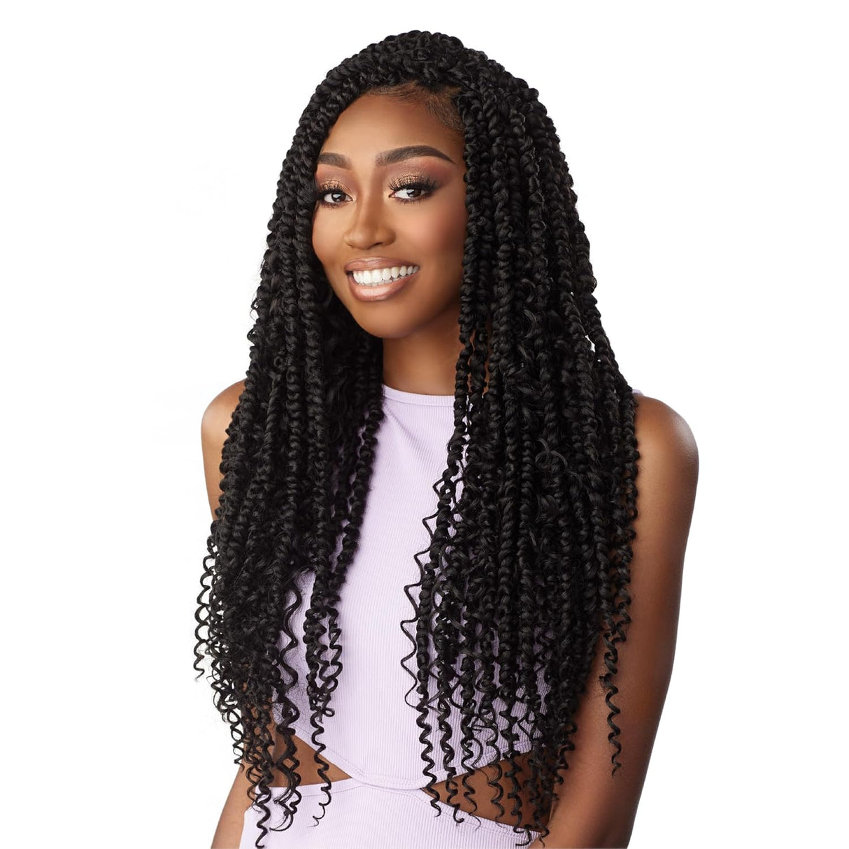 3X Passion Twist Boho Hair Extensions 18″ Soft, Lightweight, Natural-Looking Protective Style for Braiding