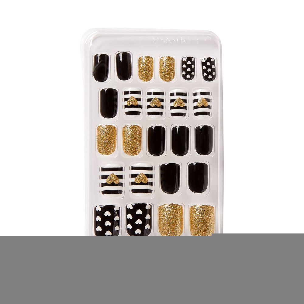 Gold Finger Little Diva Sticker Nails Hollywood BLL01