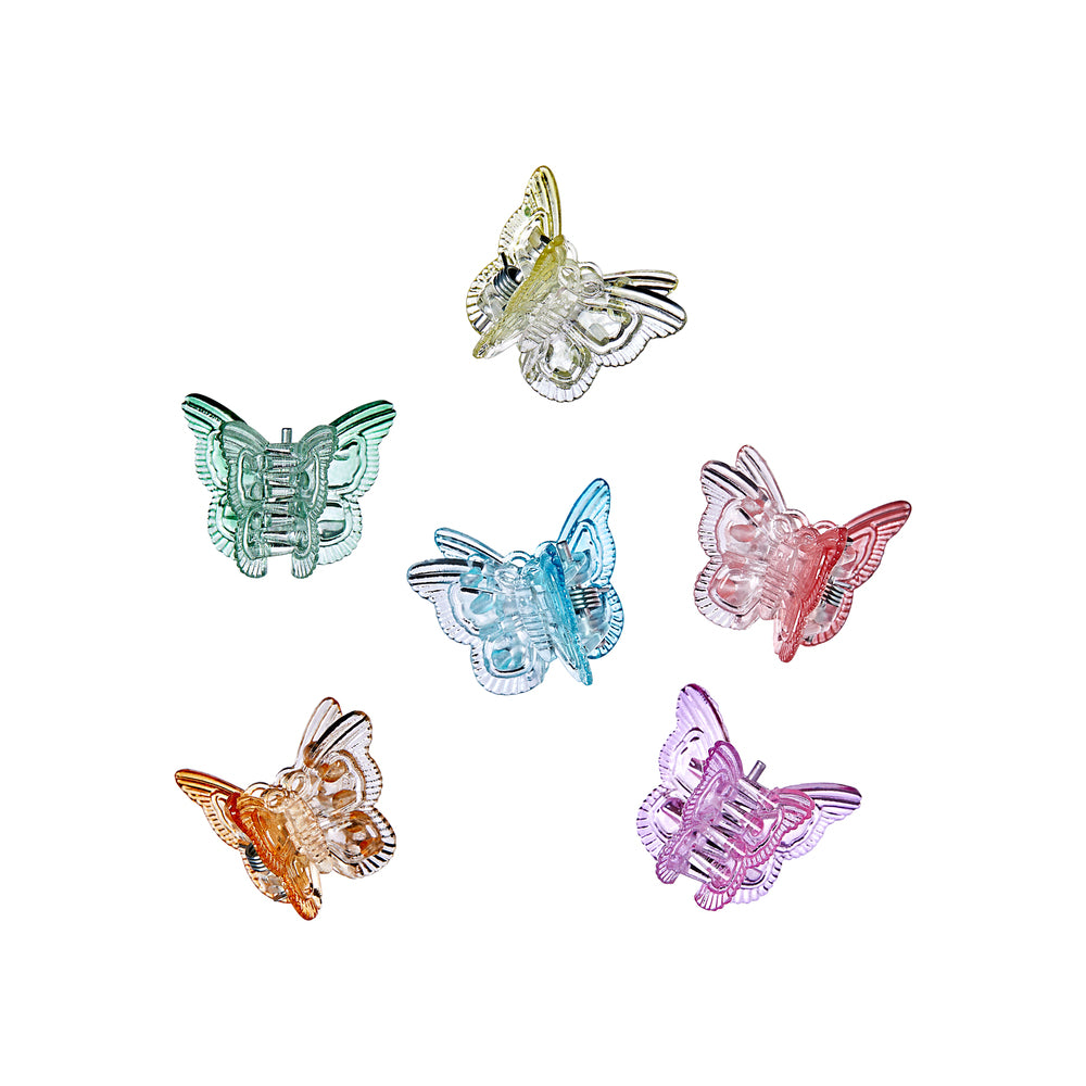 Red by Kiss Kids Ombre Butterfly Claw Clips – 24‑Piece Set PN21