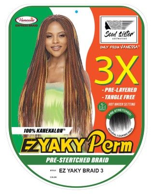 Yaky Perm Pre-Streched Braid Soul Sister Hair Extension - 3X