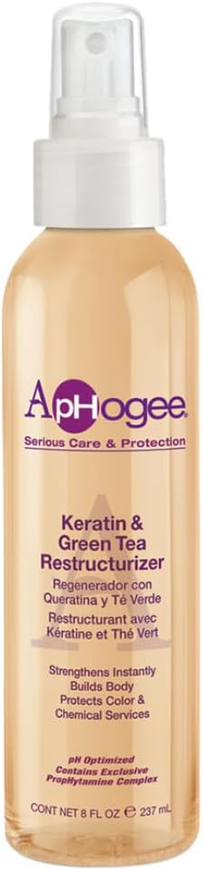 Aphogee Protein Treatment Keratin & Green Tea Restructurizer 8Oz