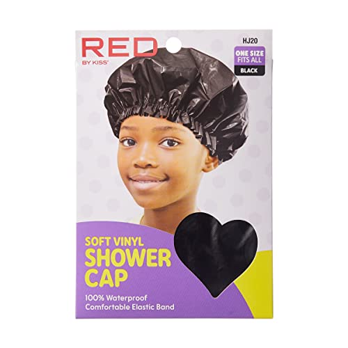 Red Kids Shower Caps