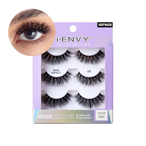 IEnvy 3-in-1 Lash Multipack 3D Mink-Like Vegan False Eyelashes