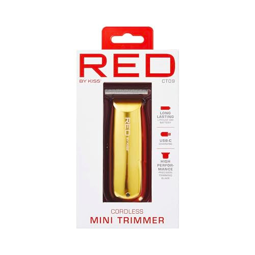 Red by Kiss Mini Cordless Hair Clipper USB-C Rechargeable