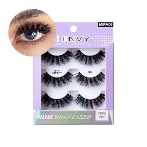 IEnvy 3-in-1 Lash Multipack 3D Mink-Like Vegan False Eyelashes