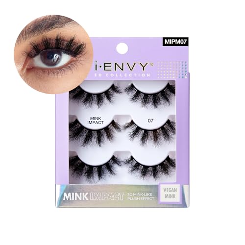 IEnvy 3-in-1 Lash Multipack 3D Mink-Like Vegan False Eyelashes