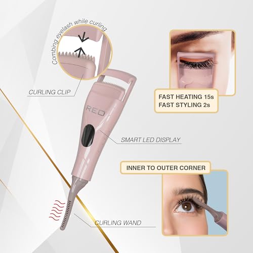 Red By Kiss Heated Eyelash Curler Dual-Sided Curling Wand