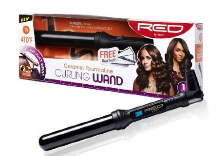RED BY KISS Ceramic Tourmaline Curling Wands