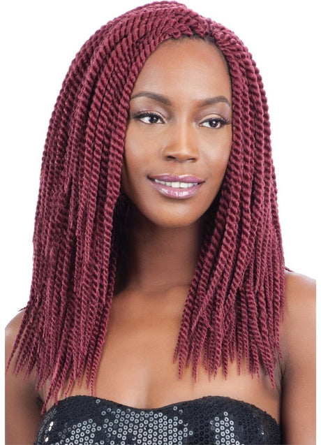 4X Senegal Twist 12In – Soft, Lightweight, Pre-Looped Crochet Braiding Hair