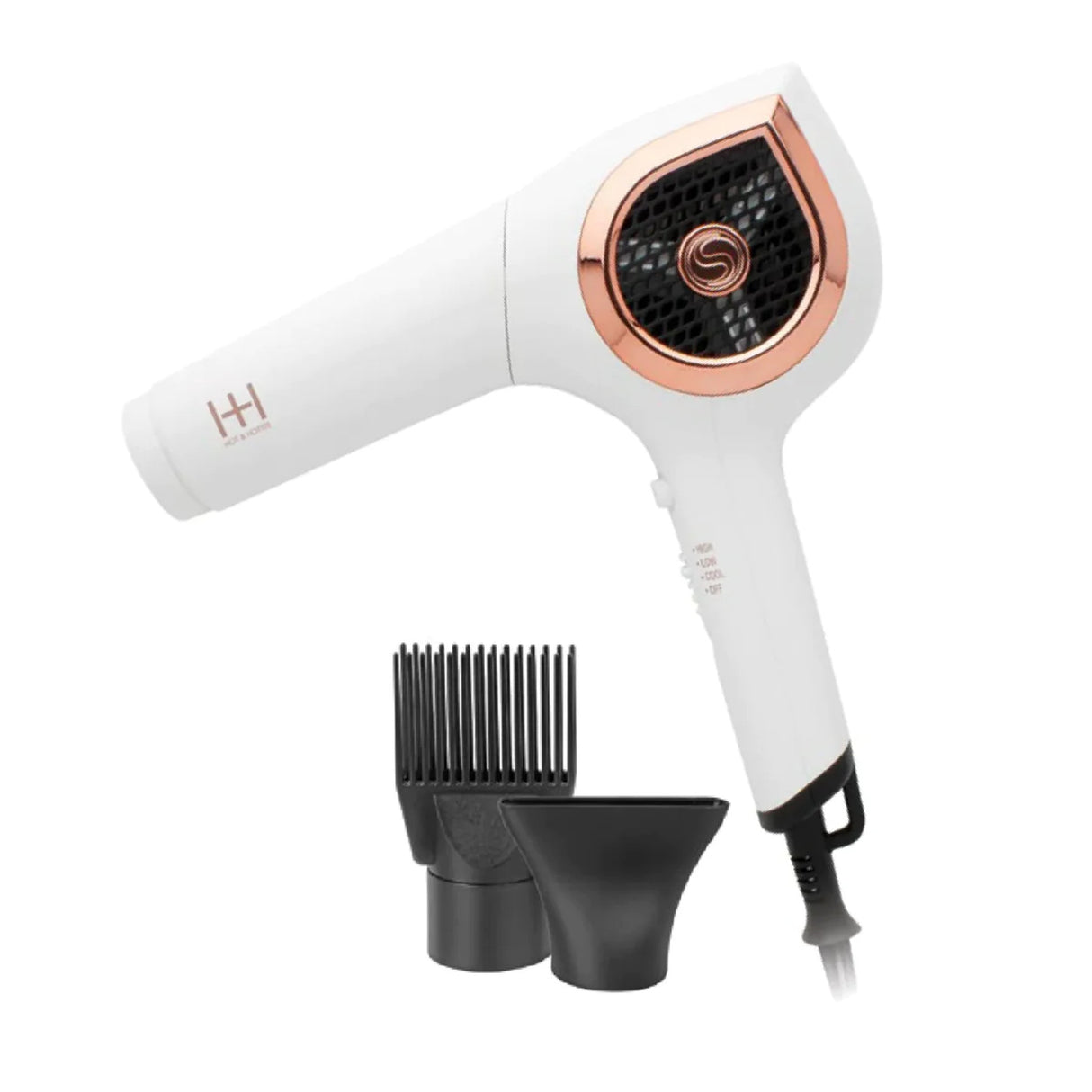 Annie White Gold Hot & Hotter Ceramic Ionic Turbo 3000 Hair Dryer (5911)