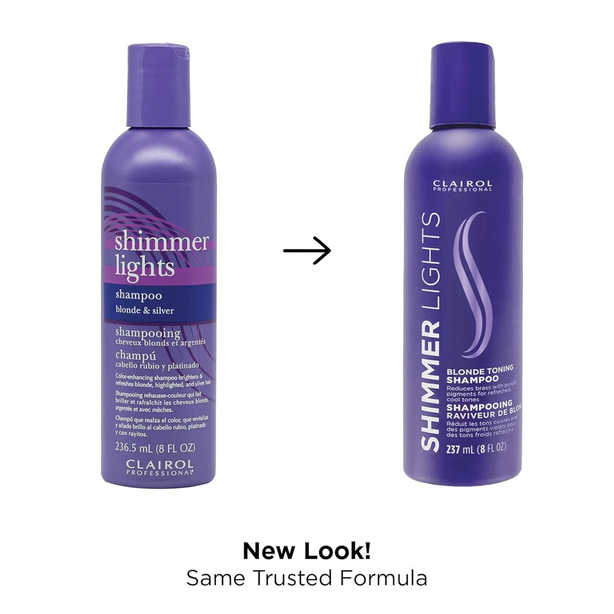 Clairol Professional Shimmer Lights Blonde & Silver Toning Shampoo