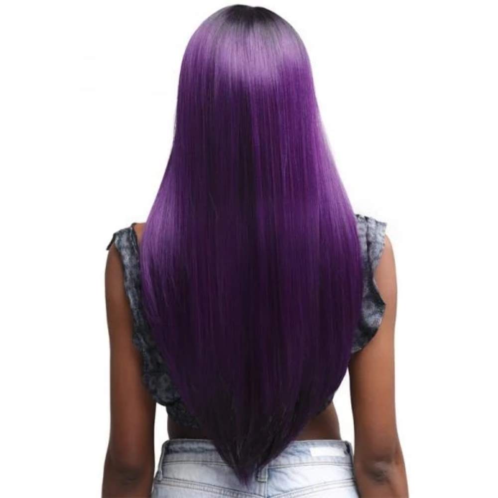 Bobbi Boss Human Hair Blend 13X4 Swiss Lace Front Wig - #1