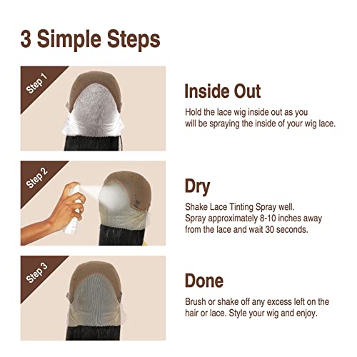 Red By Kiss Lace Tint Spray Enhance & Perfect Your Wig Look 3oz