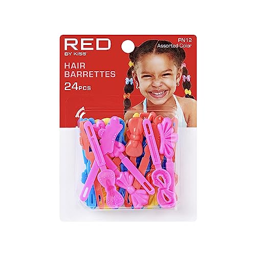 RED BY KISS Kids Ribbon Barrettes 24-Pack