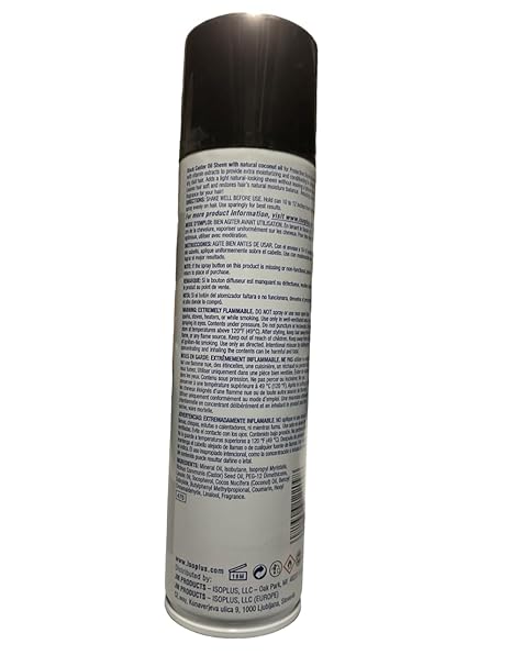 Isoplus Black Castor Oil Sheen Spray with Coconut Oil 9Oz