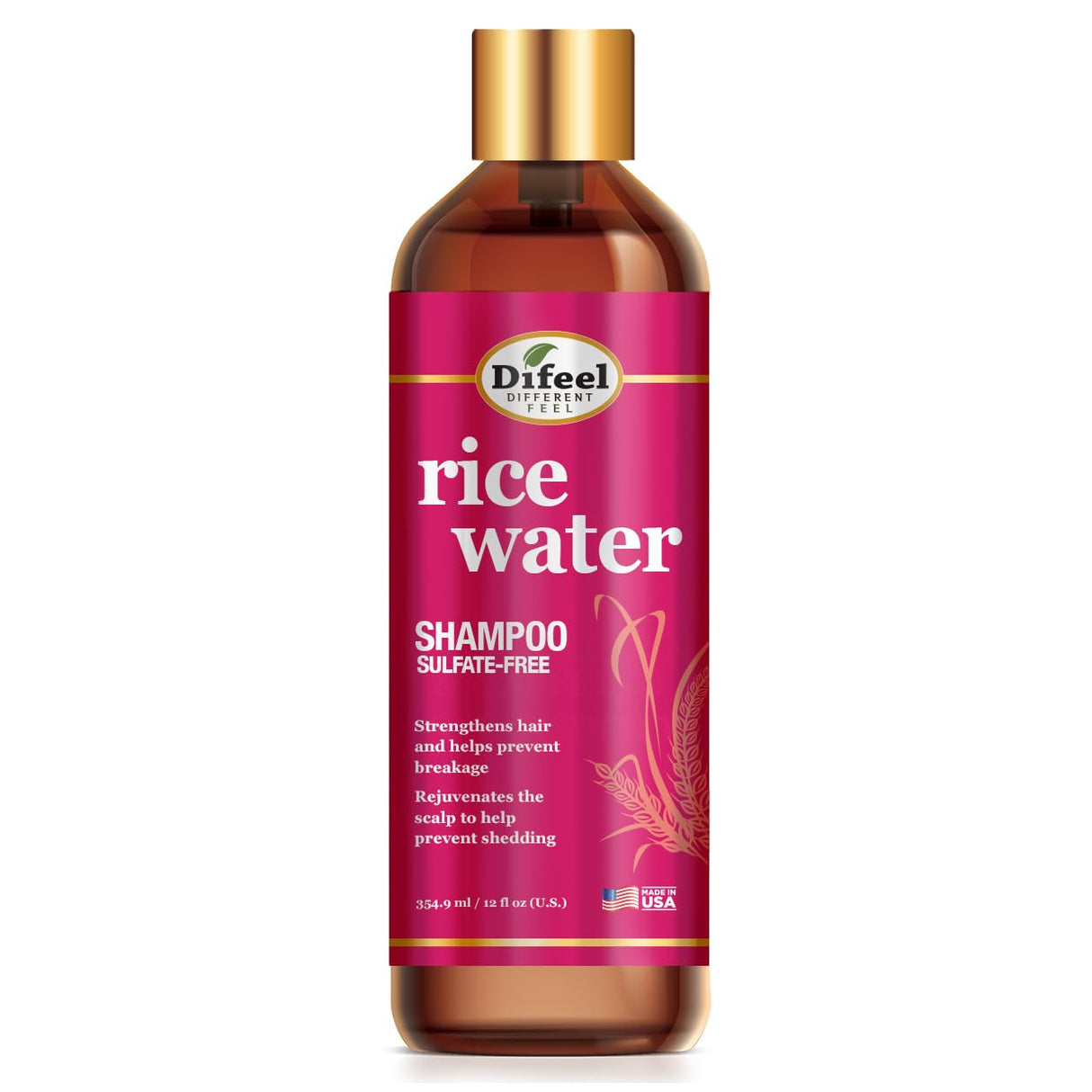 Difeel Rice Water Shampoo 12 oz