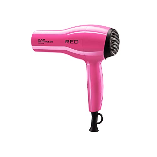 RED BY KISS 2000 Ceramic Detangler Dryer Pink