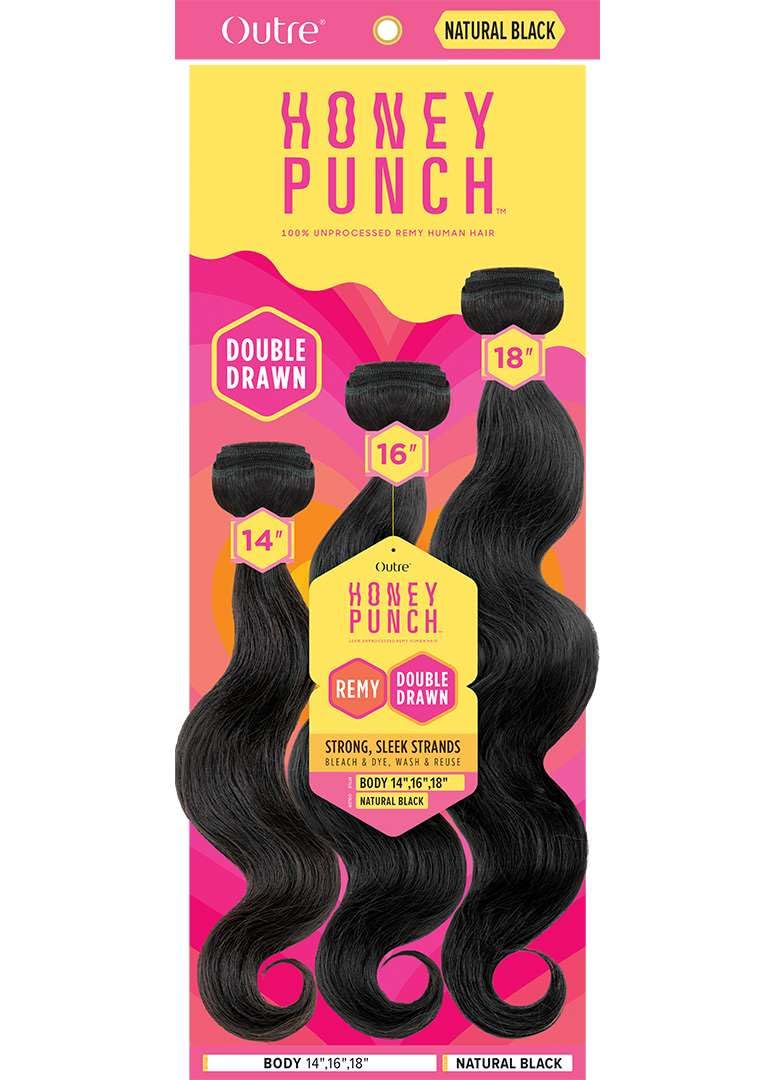 Outre Honey Punch Body Wave 100% Unprocessed Remi Human Hair