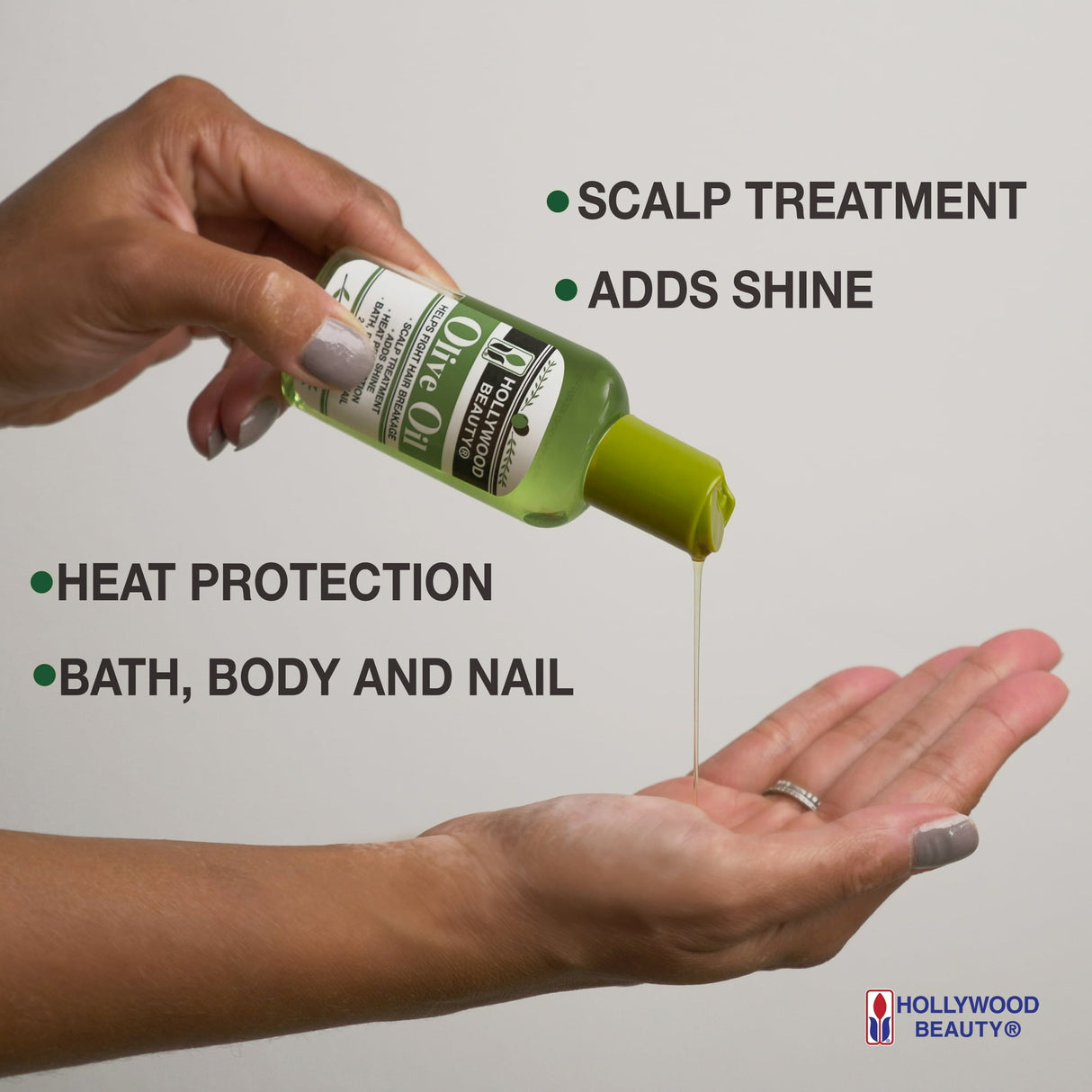 Hollywood Beauty Olive Oil for Hair Scalp and Skin 2Oz