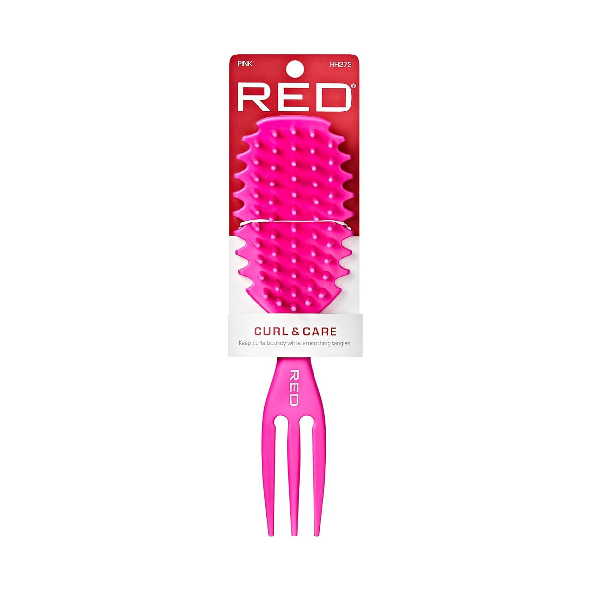 Red by Kiss Curl & Care Tangles Brush Glide Through Knots & Tangles (HH273)