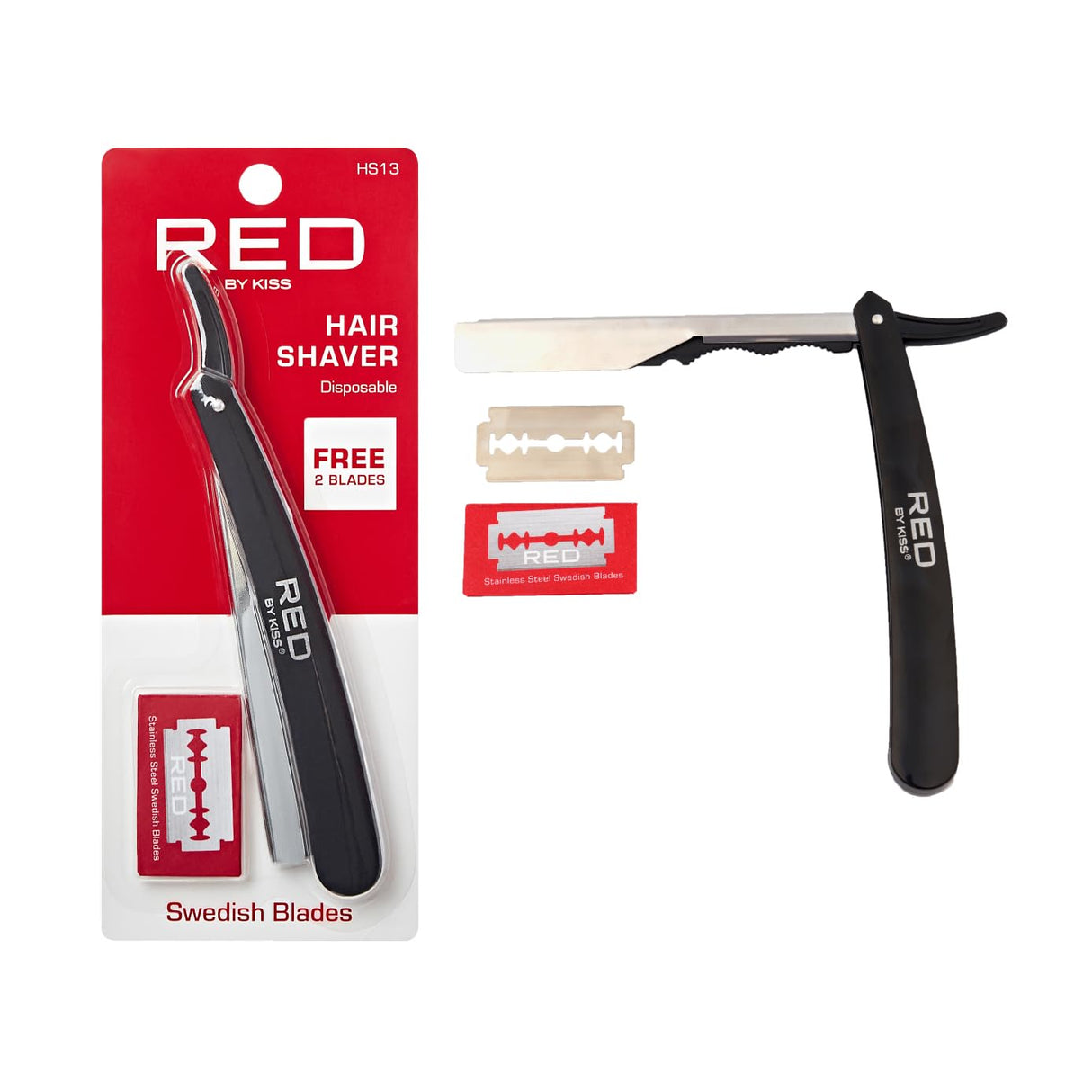 Red by Kiss Hair Shaver Disposable Free 2 Blades