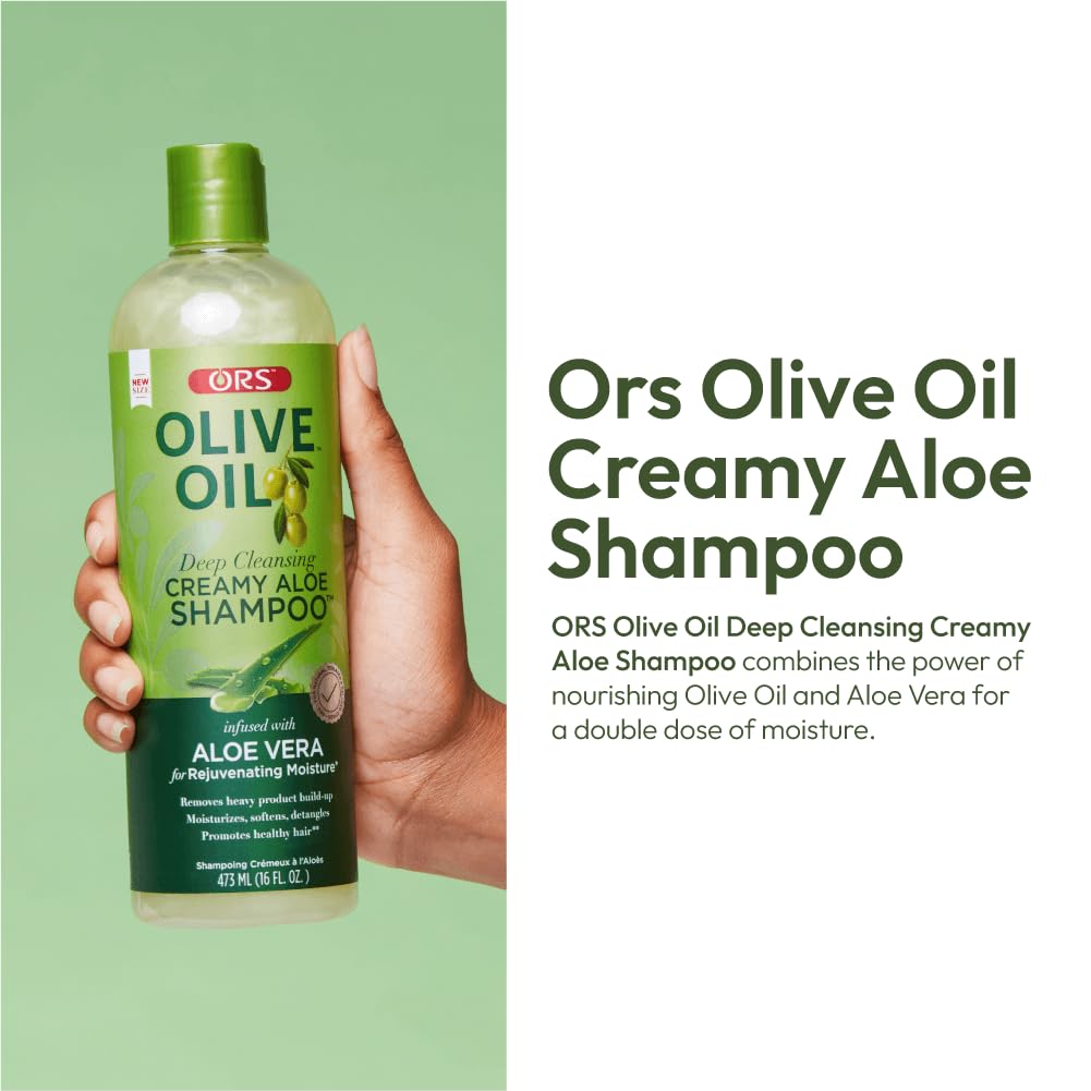 ORS Olive Oil Deep Cleansing Creamy Aloe Shampoo - 12.5 oz