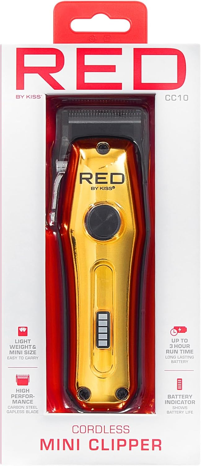 RED BY KISS Cordless Rechargeable Mini Trimmer (CC10)