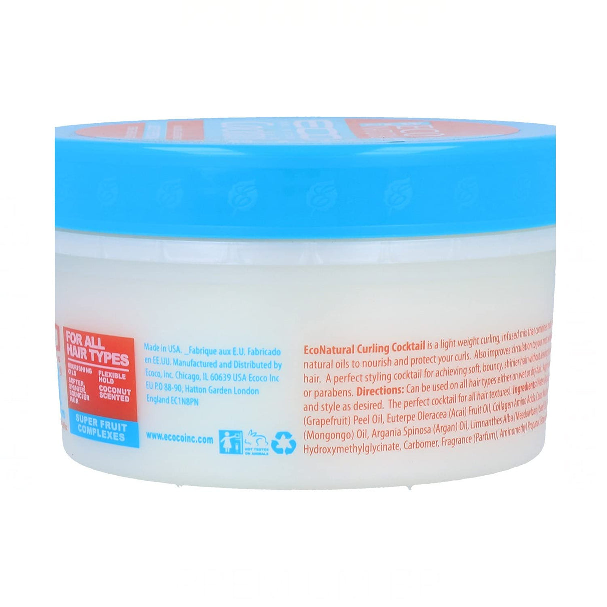 Eco Style Cocktail Curl Cream Superfruit Blend with Collagen & Oils 8 oz