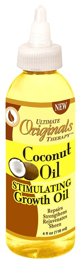 Ultimate Organic Coconut Oil Stimulating Growth Oil Originals Therapy 4OZ