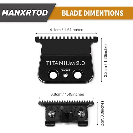 Babyliss Pro Tooth T-Blade Black Graphite Fine (FX707B)