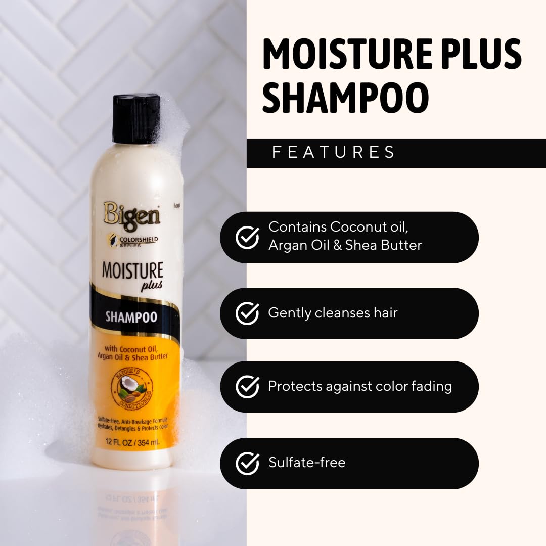 BIGEN Moisture Plus Nourishing Shampoo 12oz