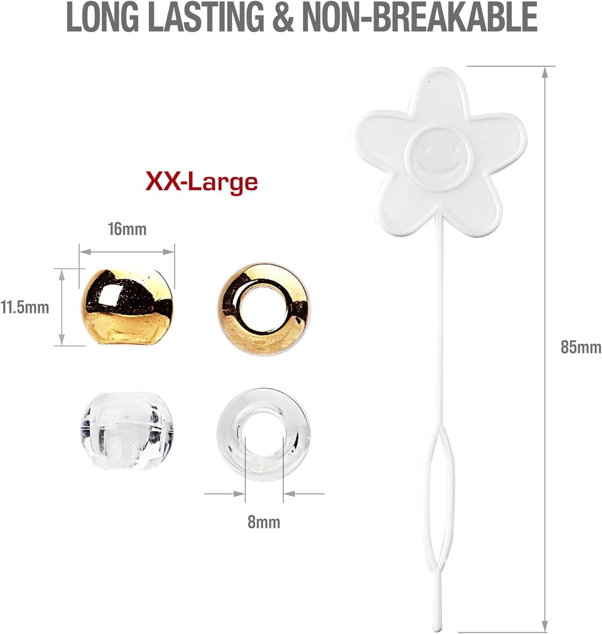 RED BY KISS XX-Large & Jumbo Hair Beads