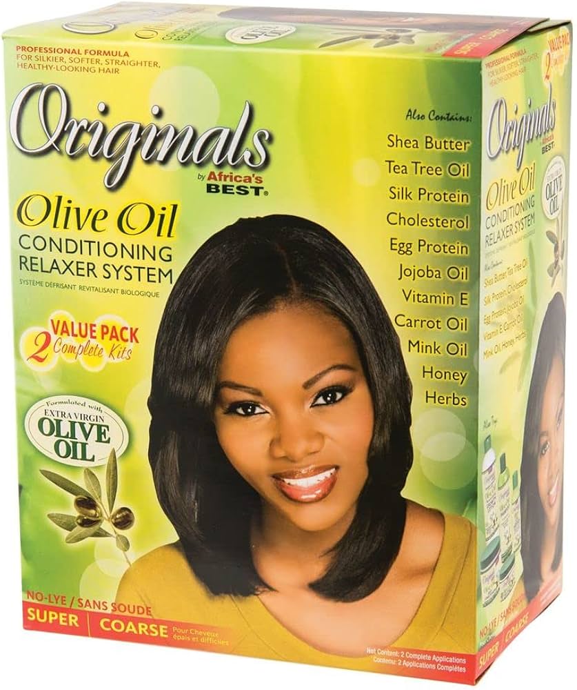 Africa's Best Organics Olive Oil Conditioning Relaxer Twin Pack